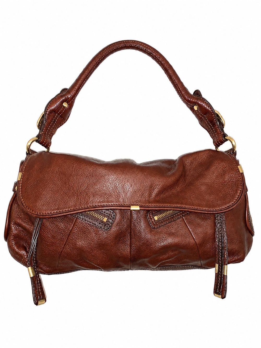 B. MAKOWSKY Leather Shoulder Bag in Deep Burgundy❤️❤️❤️ - Picture 3 of 12